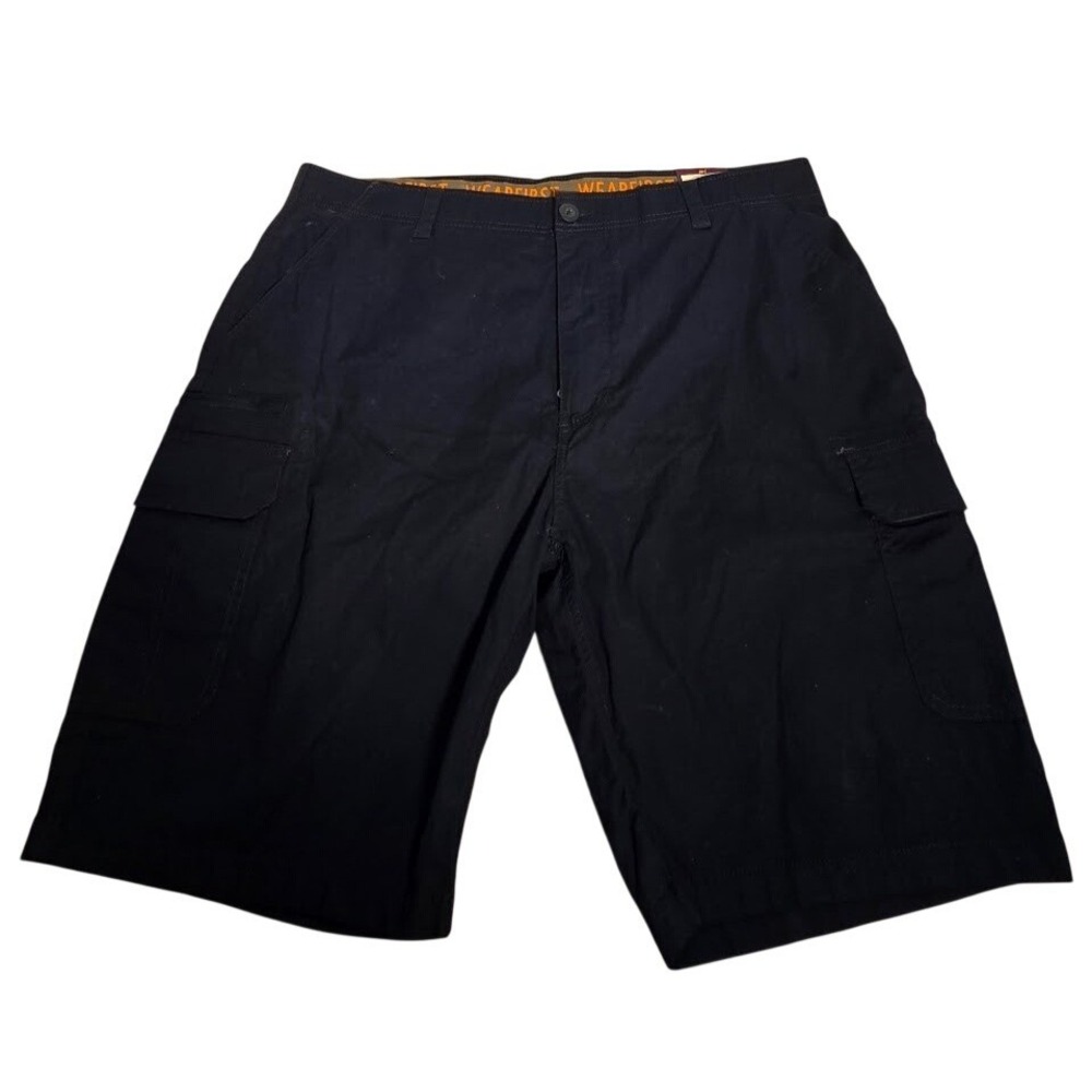 WearFirst Mens Navy Blue Ripstop Cargo Shorts 40 Stretch Utility Outdoor NEW 793